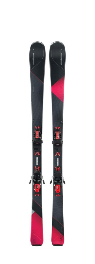 Černé lyže s vázáním Elan - délka 166 cm