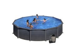 Nadzemní kruhový bazénový set GRE - průměr 550 cm a výška 132 cm