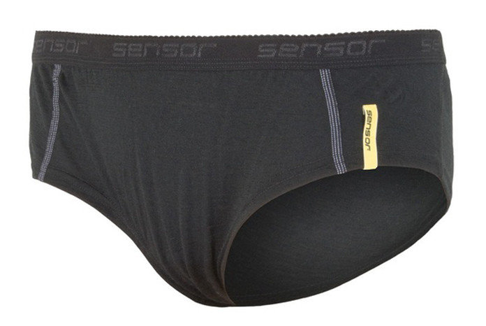 Kalhotky - Kalhotky Sensor Merino Wool Active Velikost: S / Barva: černá