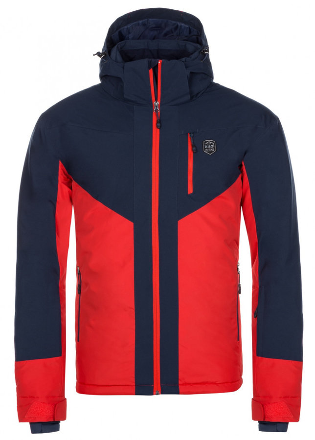Černo-červená pánská lyžařská bunda Kilpi - velikost XXL