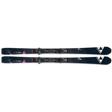 Černé lyže s vázáním Fischer - délka 160 cm