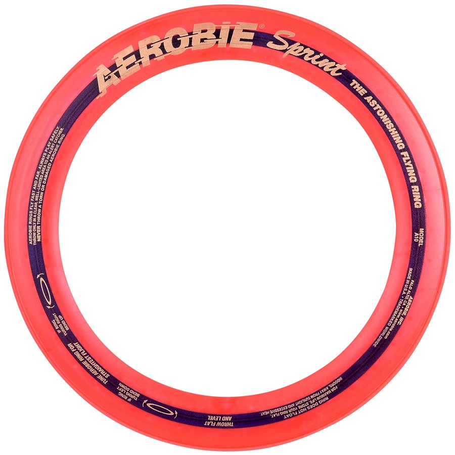 Oranžový plastový létající kruh Aerobie - průměr 25 cm