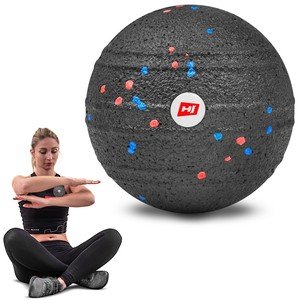 Černý masážní míč Hop-Sport - průměr 10 cm