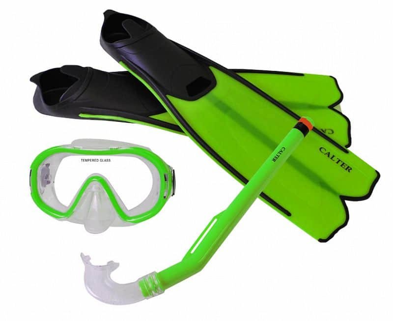 Potápěčská sada - Potápěčský set CALTER KIDS S06+M168+F41 PVC, zelený