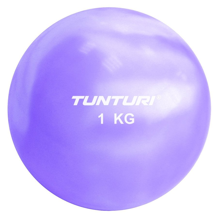 Fialový míč na jógu Tunturi - 1 kg
