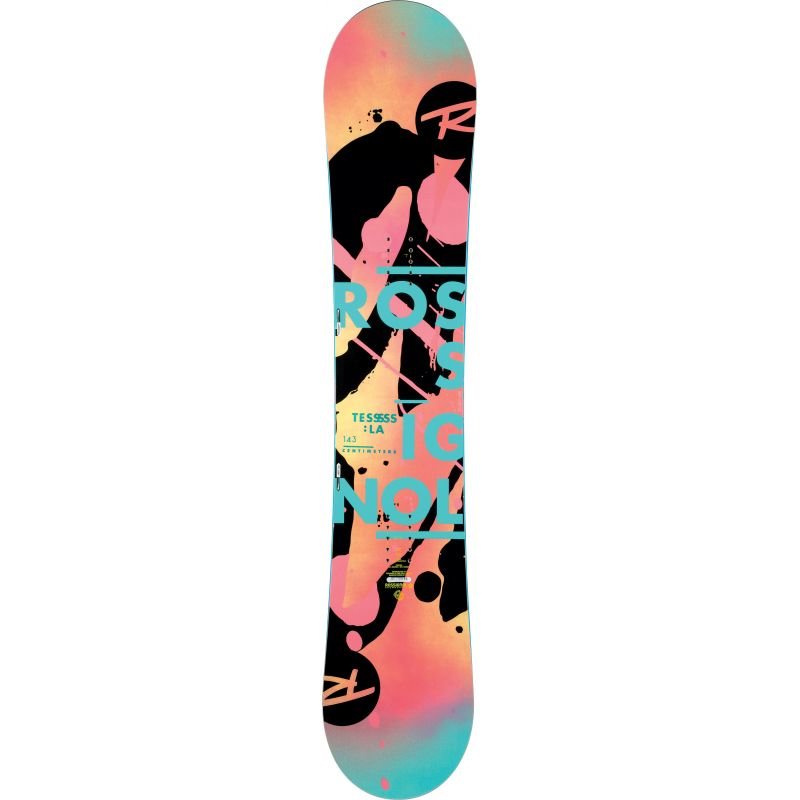 Oranžový snowboard bez vázání Rossignol - délka 139 cm