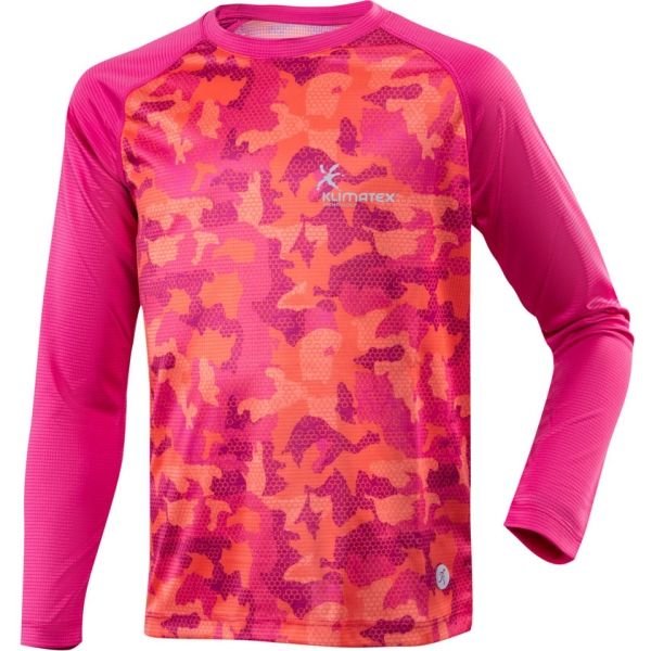 Růžové dívčí běžecké tričko Klimatex