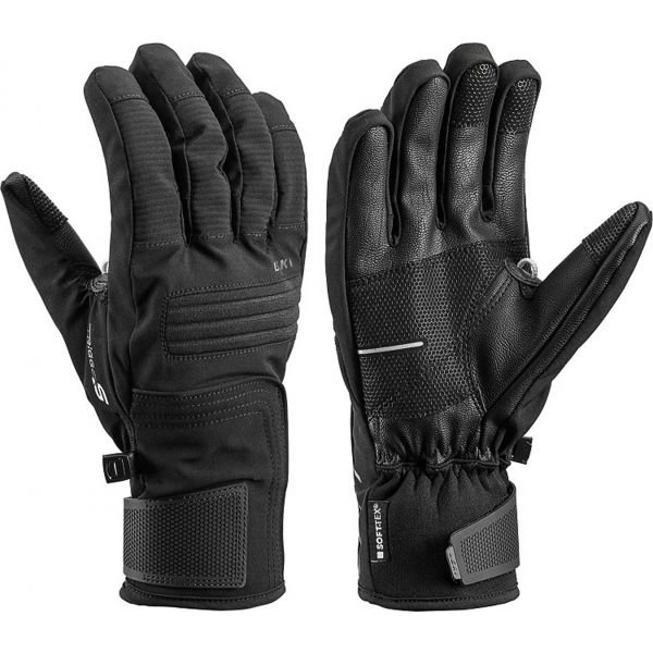 Černé pánské lyžařské rukavice Leki - velikost 10,5