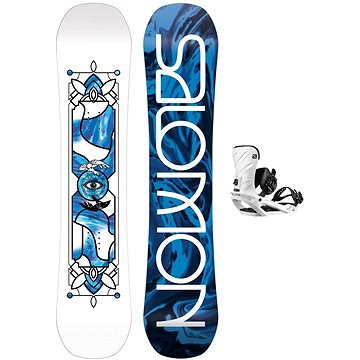 Snowboard s vázáním Salomon - délka 133 cm