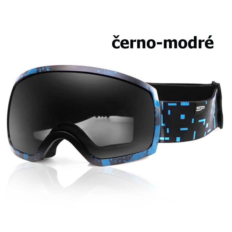 Černo-modré lyžařské brýle Spokey