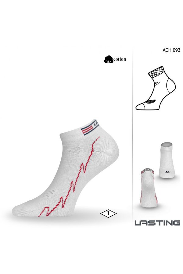 Bílé pánské ponožky Lasting - velikost 34-37 EU