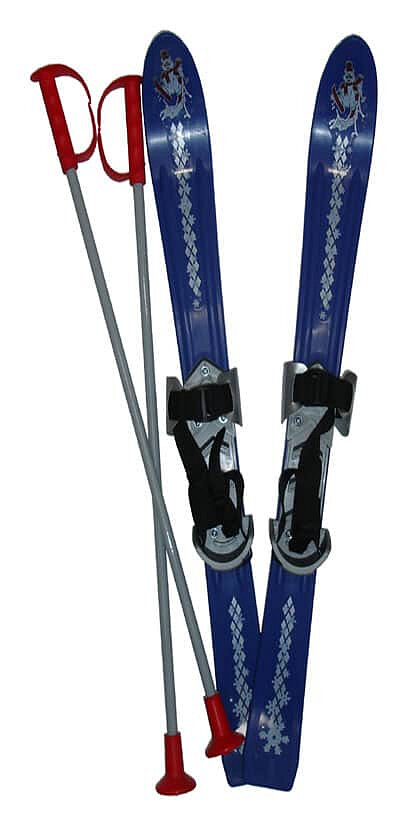 Modrá dětská sada na sjezdové lyžování Acra - délka 90 cm