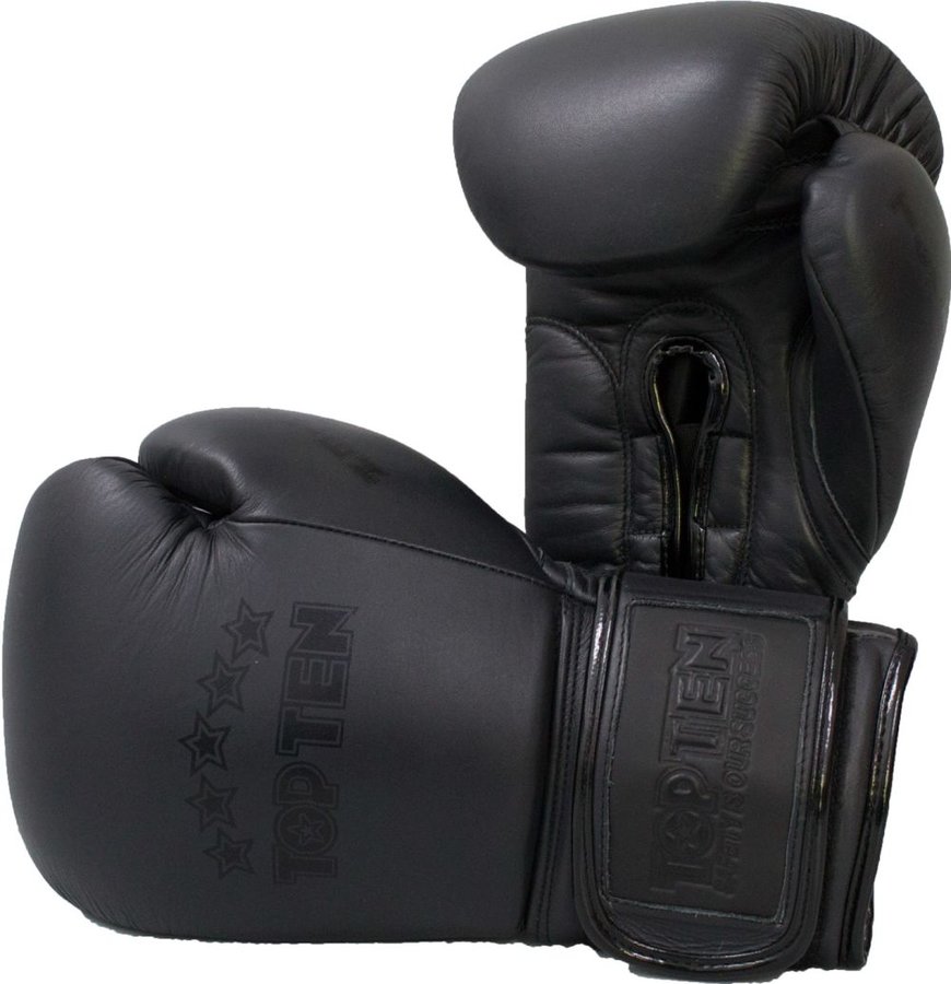 Černé boxerské rukavice Top Ten - velikost 16 oz