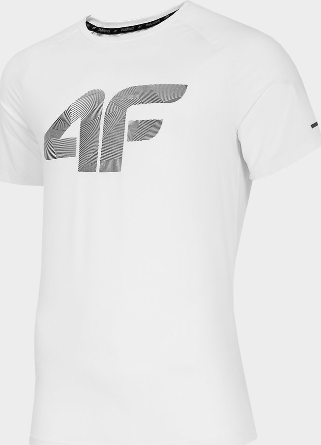 Bílé pánské funkční tričko s krátkým rukávem 4F