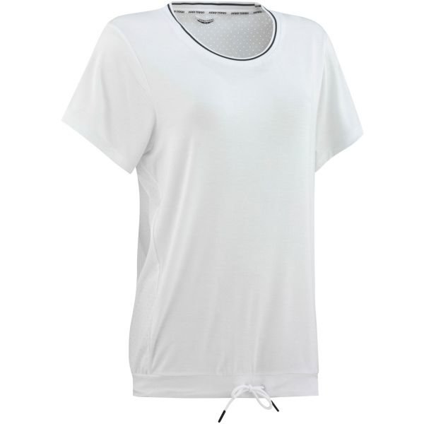 Bílé dámské tričko s krátkým rukávem Kari Traa - velikost XS