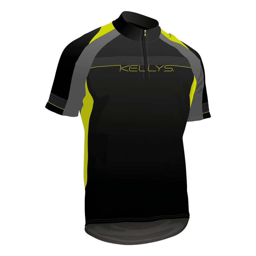 Černo-žlutý pánský nebo dámský cyklistický dres Kellys - velikost S