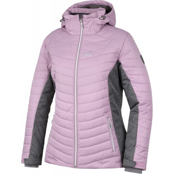 Růžovo-šedá dámská lyžařská bunda Hannah