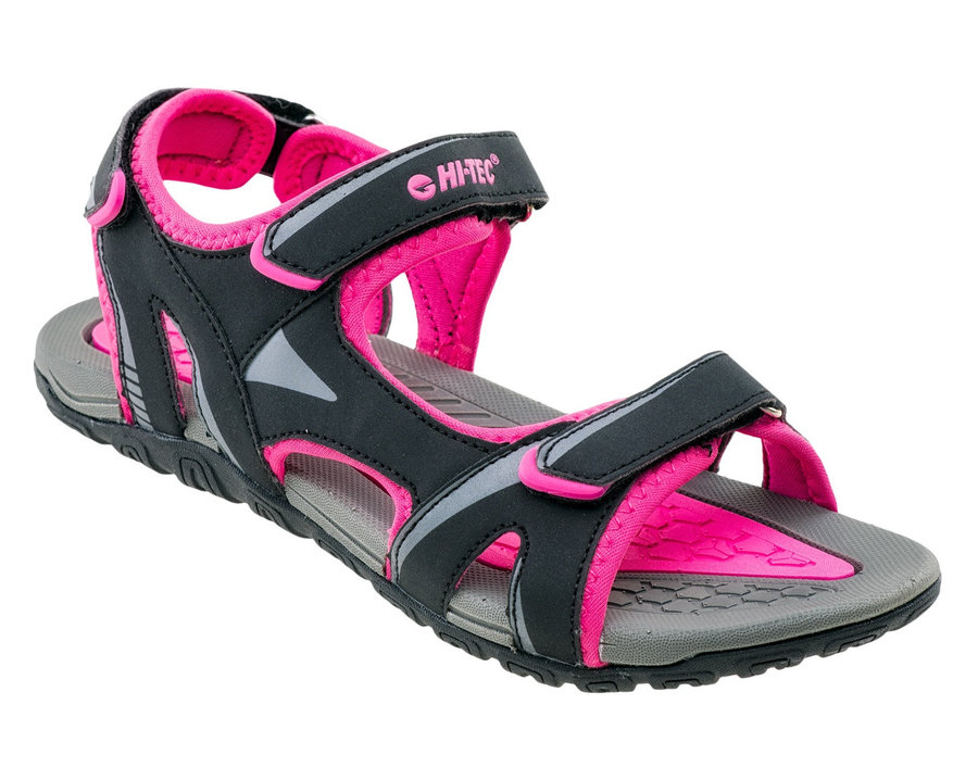 Černo-růžové dámské sandály Hi-Tec