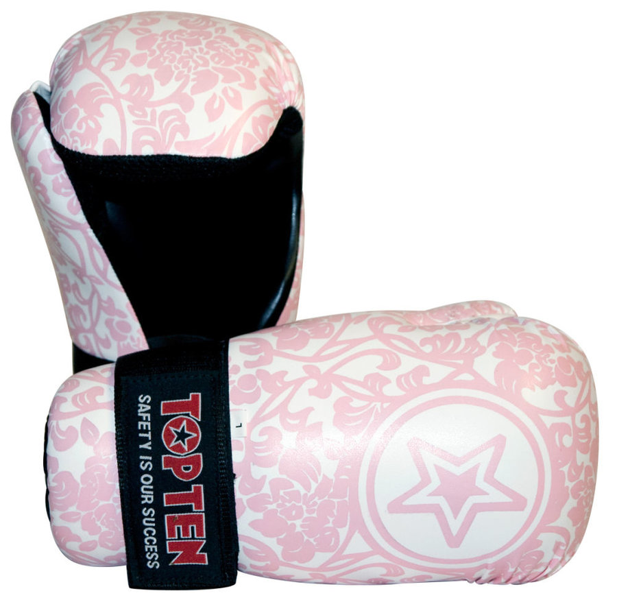 Růžová karate rukavice Top Ten - velikost L