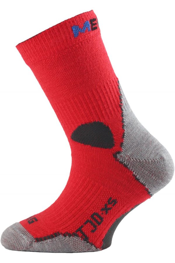 Černo-šedé dětské trekové ponožky Lasting - velikost 29-33 EU