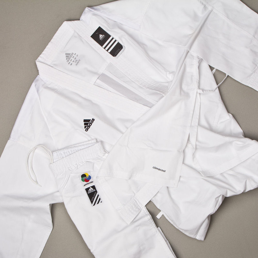 Bílé kimono na karate Adidas - velikost 155