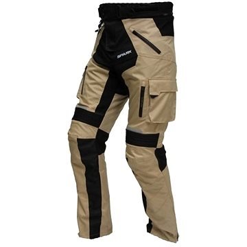 Černé pánské motorkářské kalhoty Spark - velikost 3XL