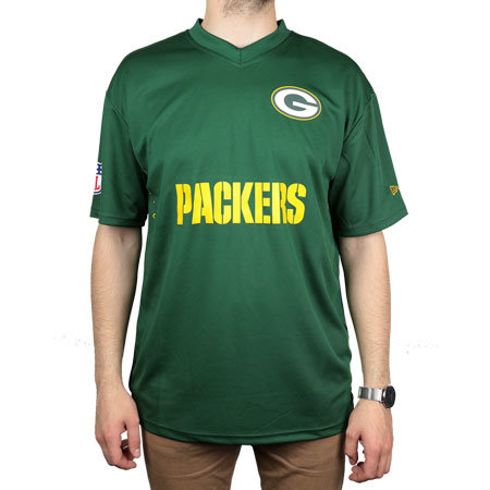 Zelené pánské tričko s krátkým rukávem "Green Bay Packers", New Era - velikost L