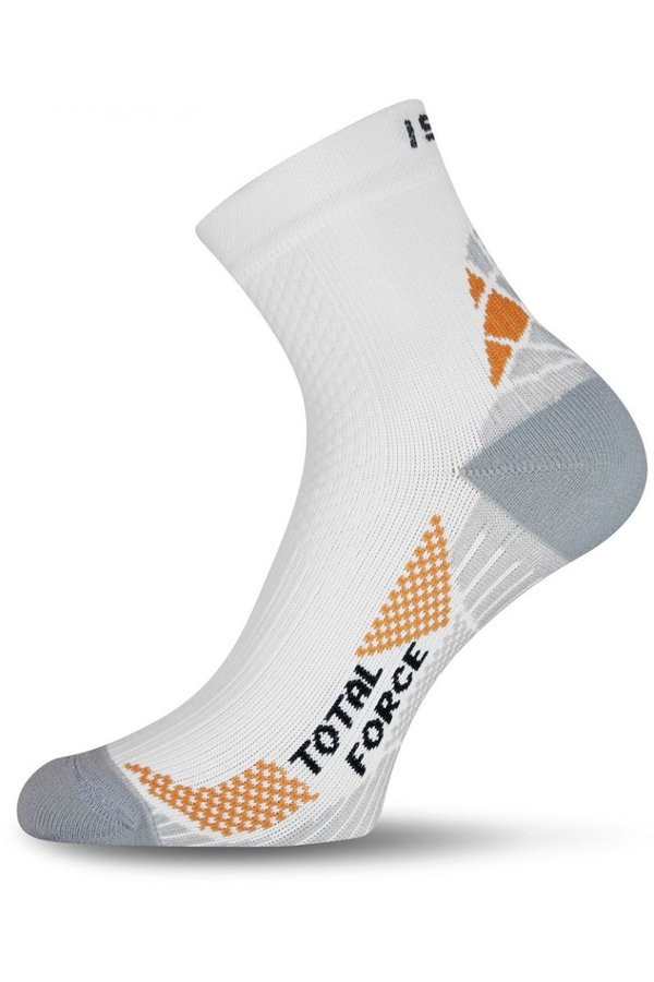 Bílé pánské běžecké ponožky Lasting - velikost 34-37 EU