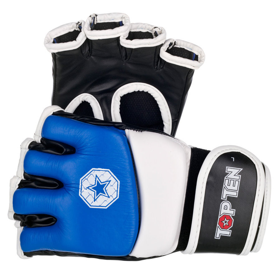 Modré MMA rukavice Top Ten - velikost S