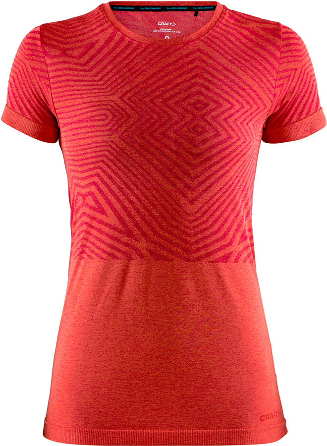 Červené dámské tričko s krátkým rukávem Craft - velikost XS