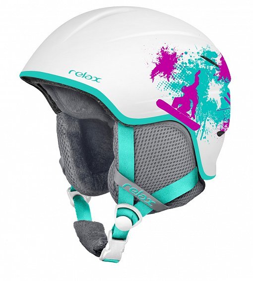 Bílá dětská lyžařská helma Relax - velikost XS