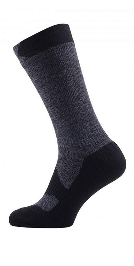 Černo-šedé pánské trekové ponožky Sealskinz - velikost 47-49 EU