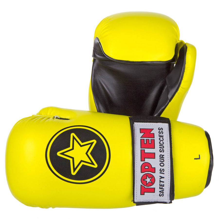 Žlutá karate rukavice Top Ten - velikost L