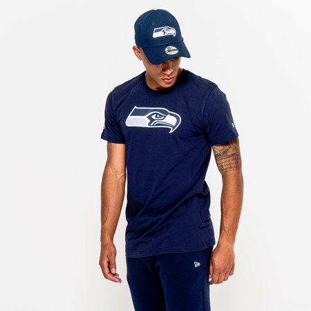 Modré pánské tričko s krátkým rukávem "Seattle Seahawks", New Era - velikost XXL