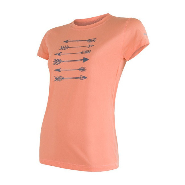 Oranžové dámské funkční tričko s krátkým rukávem Sensor