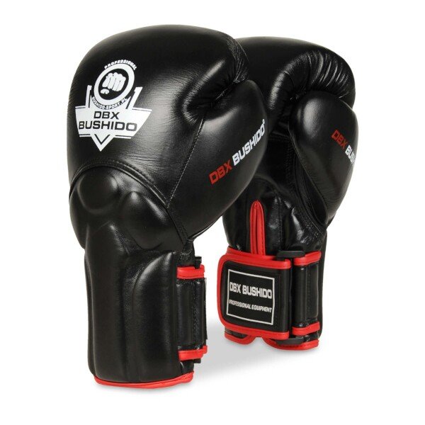 Černo-červené boxerské rukavice Bushido - velikost 10 oz