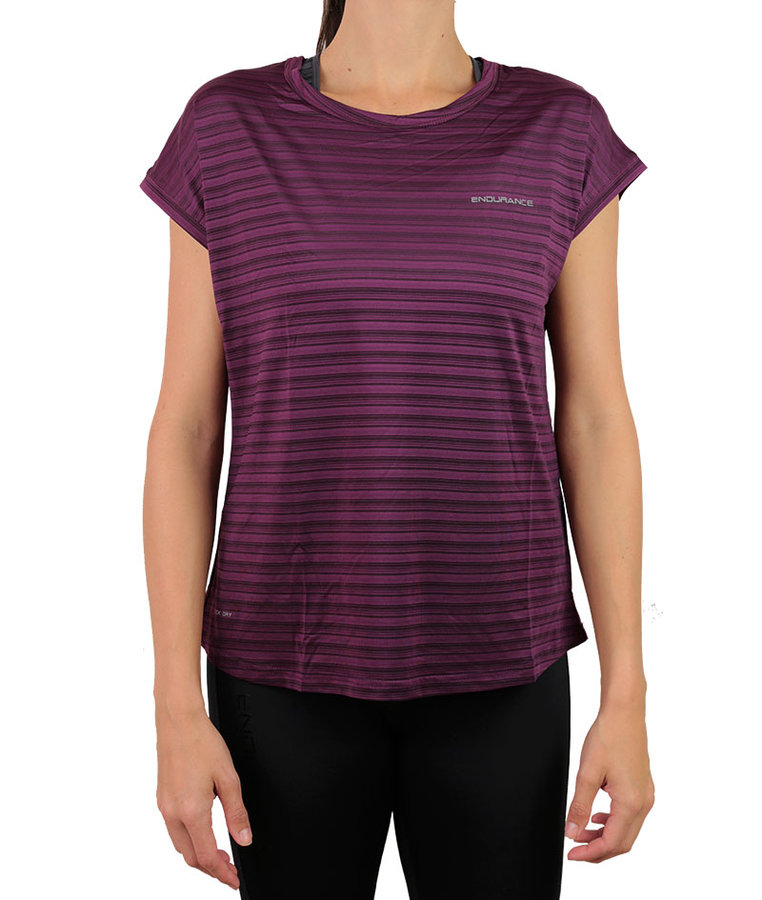 Fialové dámské tričko s krátkým rukávem Endurance - velikost 36