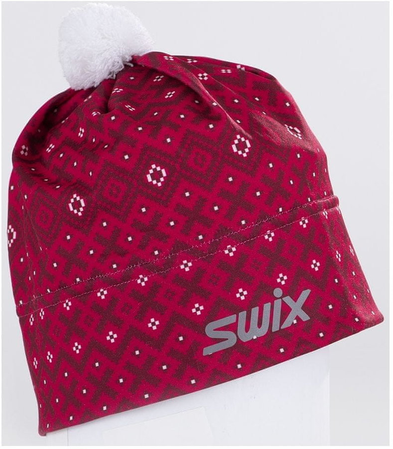 Červená zimní čepice Swix - univerzální velikost