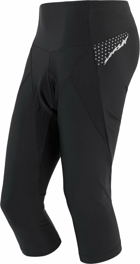 Černé 3/4 dámské cyklistické kalhoty s vložkou Sensor - velikost S