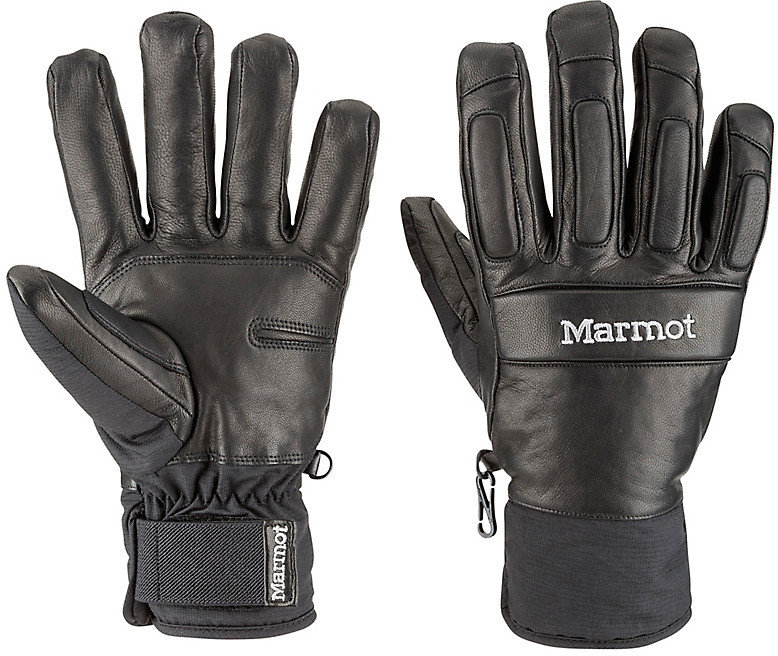 Černé zimní pánské běžecké rukavice Marmot