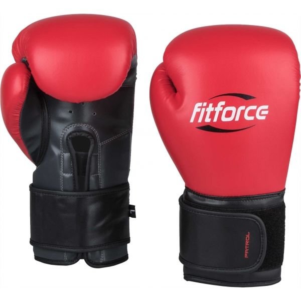 Červené boxerské rukavice Fitforce