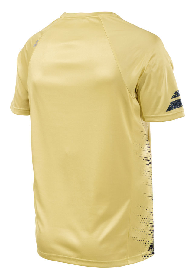 Žluté pánské tričko s krátkým rukávem Babolat - velikost M