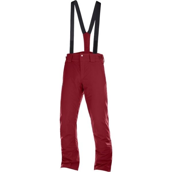 Červené pánské lyžařské kalhoty Salomon