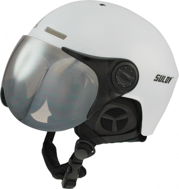 Bílá lyžařská helma Sulov - velikost 60-62 cm