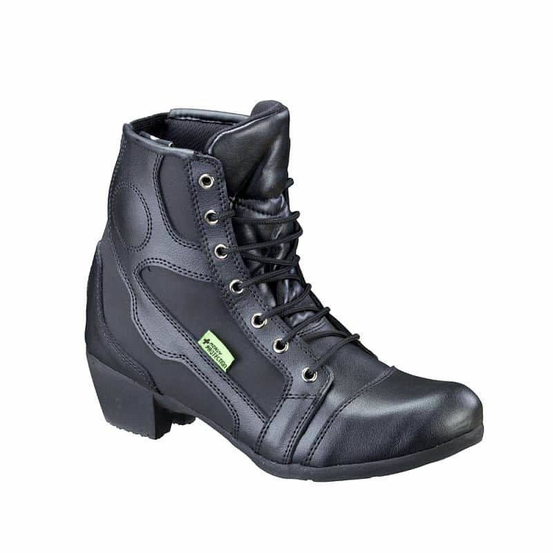 Černé nízké dámské motorkářské boty Jartalia NF-6092, W-TEC
