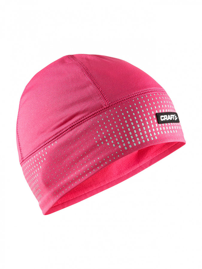 Růžová dámská běžecká čepice Brilliant 2.0, Craft - velikost L-XL