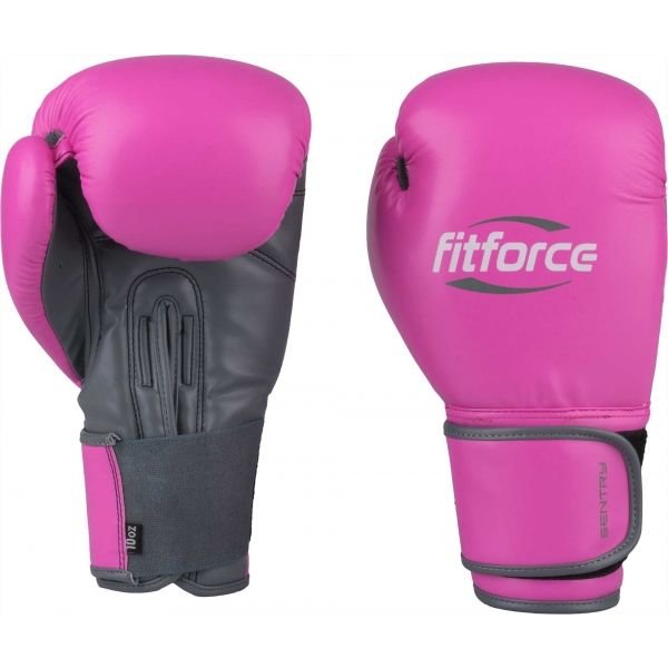 Růžové boxerské rukavice Fitforce - velikost 10 oz