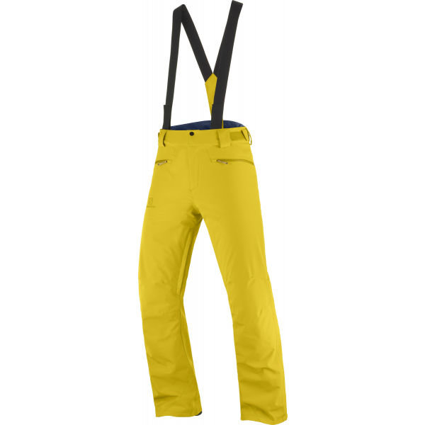 Žluté pánské lyžařské kalhoty Salomon