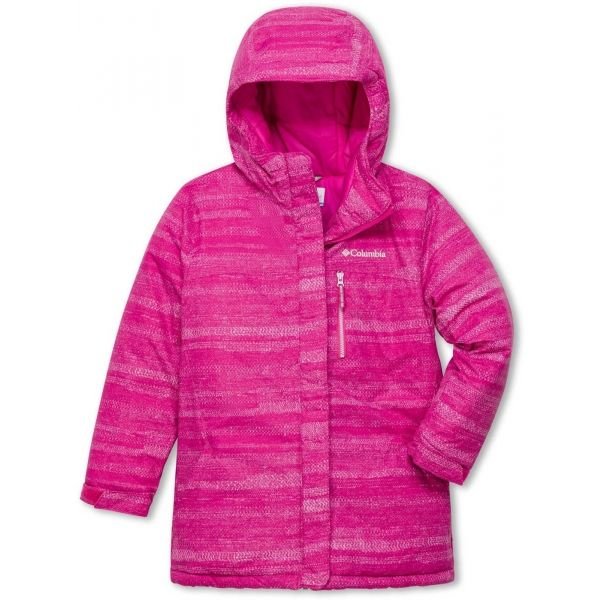 Růžová zimní dívčí bunda Columbia