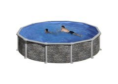 Nadzemní kruhový bazén GRE - průměr 350 cm a výška 132 cm